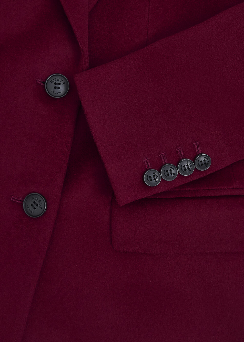 Petite Cavendish Wool Coat, Beryl Red, hi-res