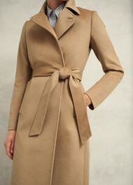Petite Livia Wool Coat, Hobbs Camel, hi-res