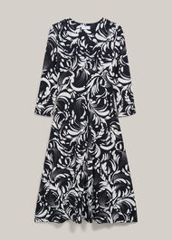 Petite Deborah Dress, Navy Ivory, hi-res