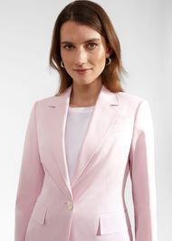 Blake Cotton Blend Jacket, Pale Pink, hi-res
