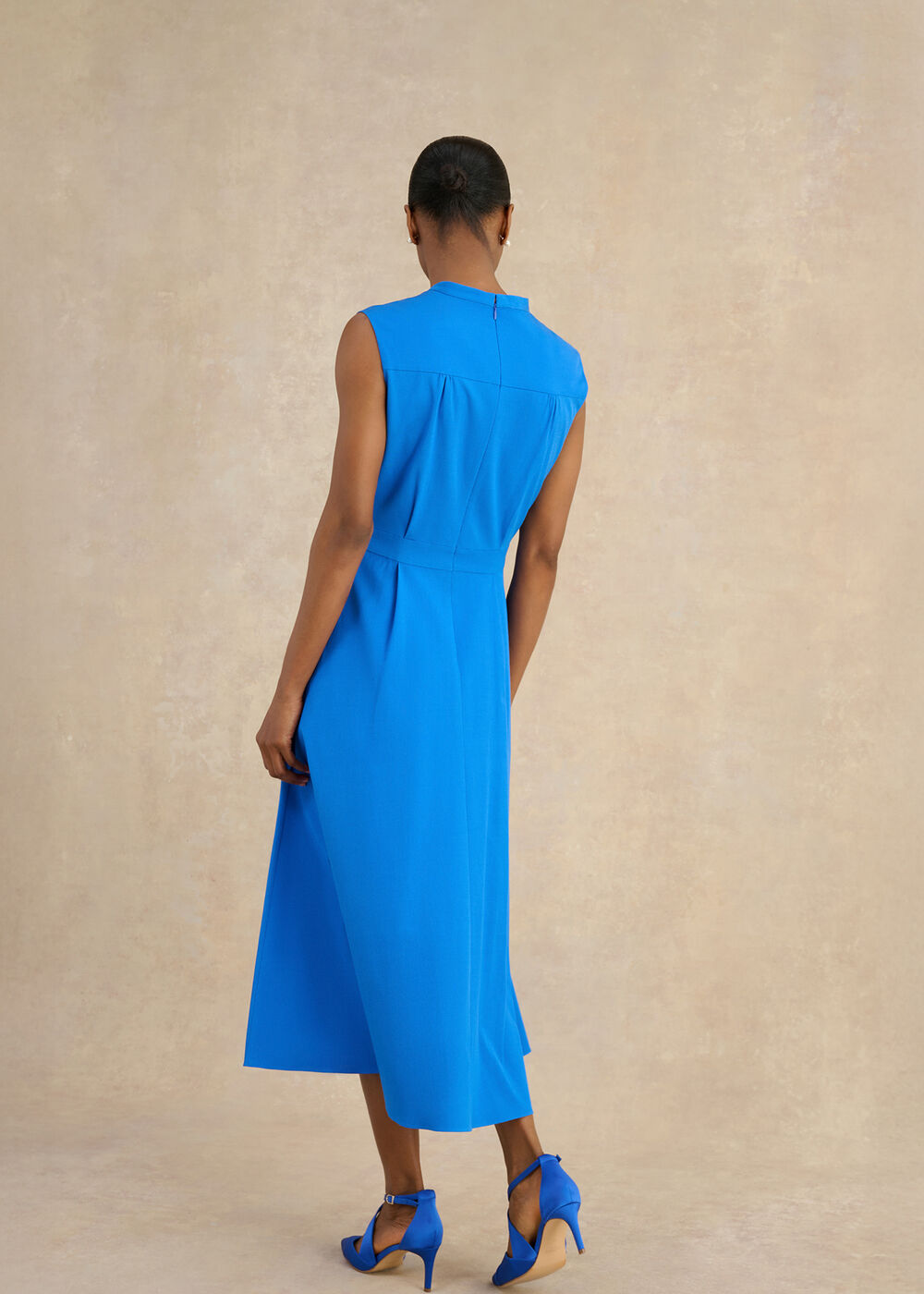 Erin Midi Dress, Azure Blue, hi-res
