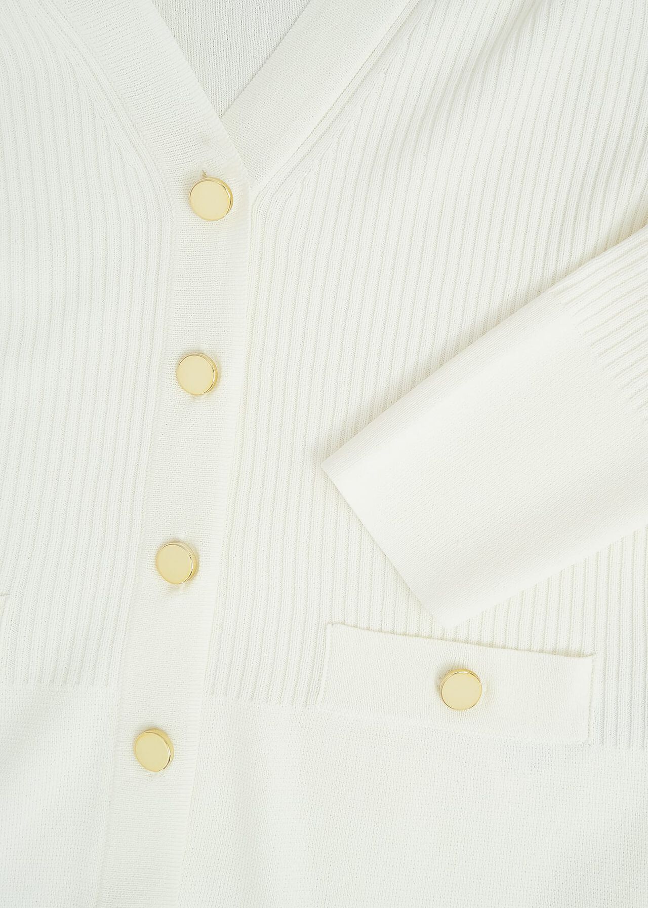Aubrey Knitted Cardigan, Hobbs Ivory, hi-res