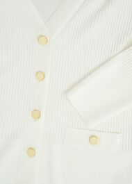 Aubrey Knitted Cardigan, Hobbs Ivory, hi-res