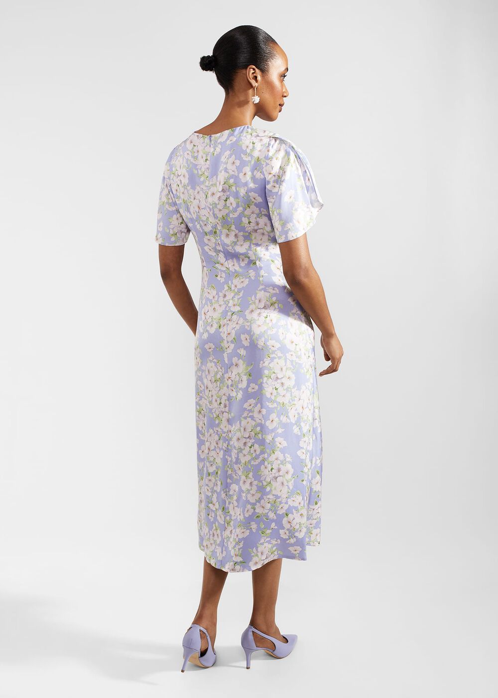 Vita Floral Midi Dress, Blue Multi, hi-res