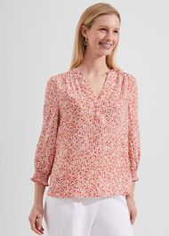 Cecilia Top, Ivory Apricot, hi-res