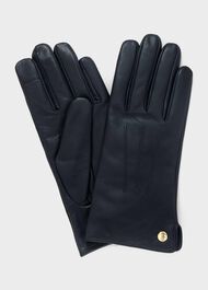 Otillia Leather Gloves, Hobbs Navy, hi-res