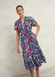 Petite Sia Slv Dress, Multi, hi-res