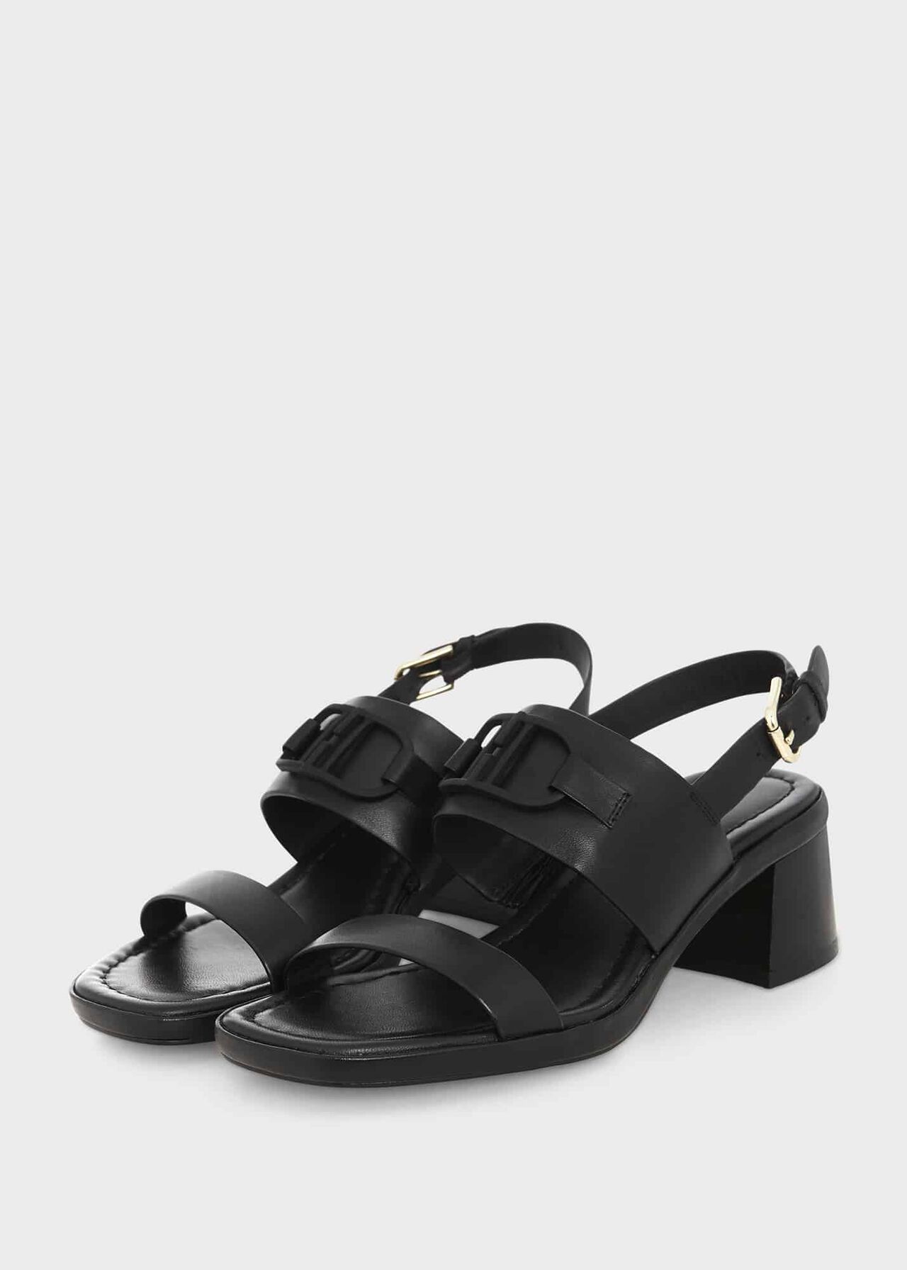 Nell Heeled Sandal, Black, hi-res