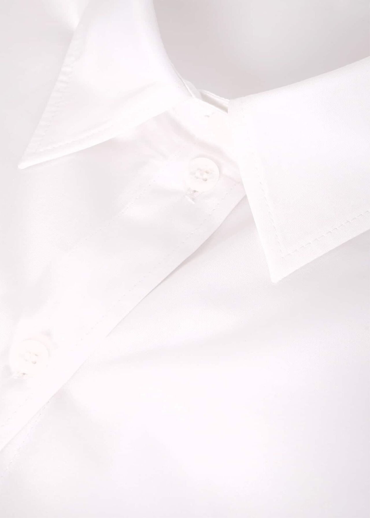 Macie Cotton Shirt, White, hi-res