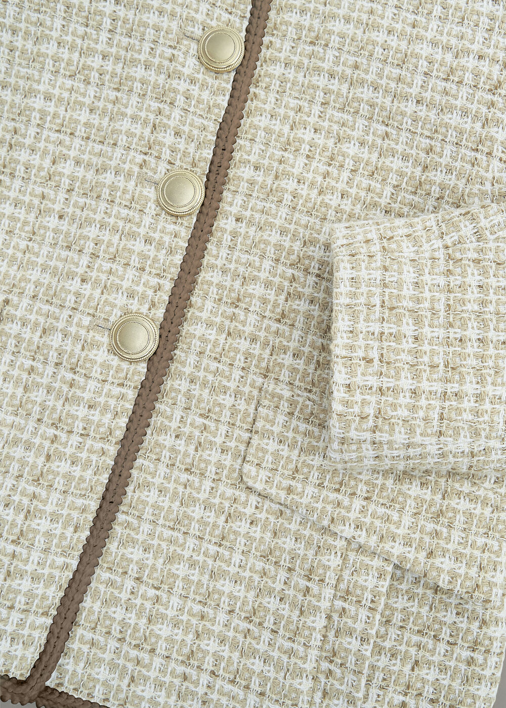 Carey Tweed Jacket, Camel Ivory, hi-res