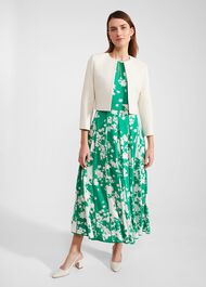 Elize Tweed Jacket, Ivory Gold, hi-res