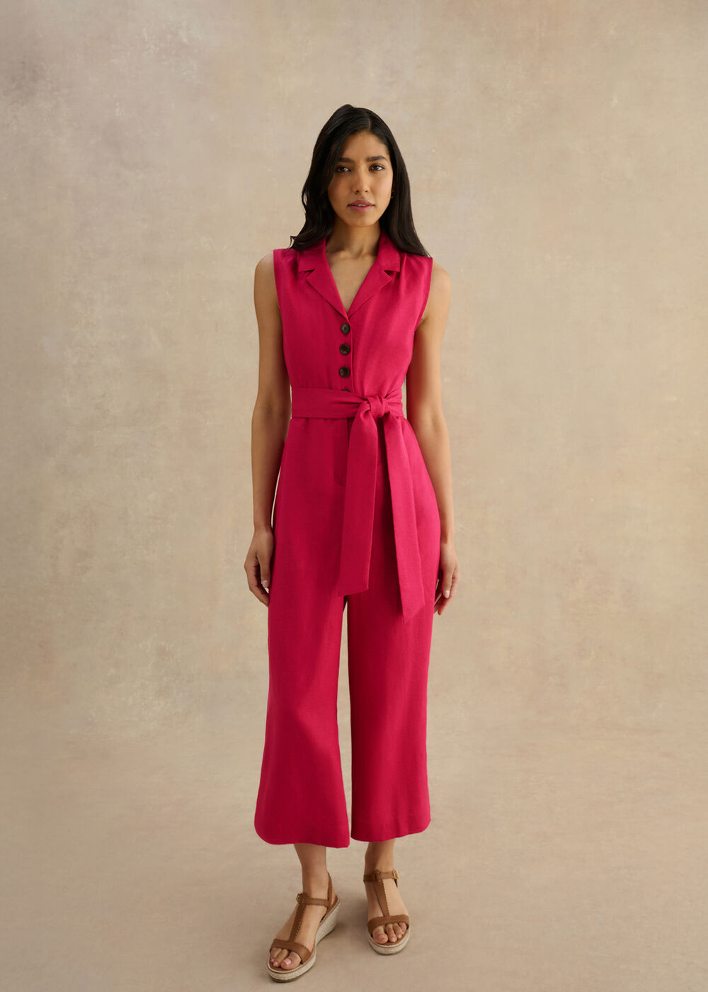 Petite Destiny Linen Jumpsuit