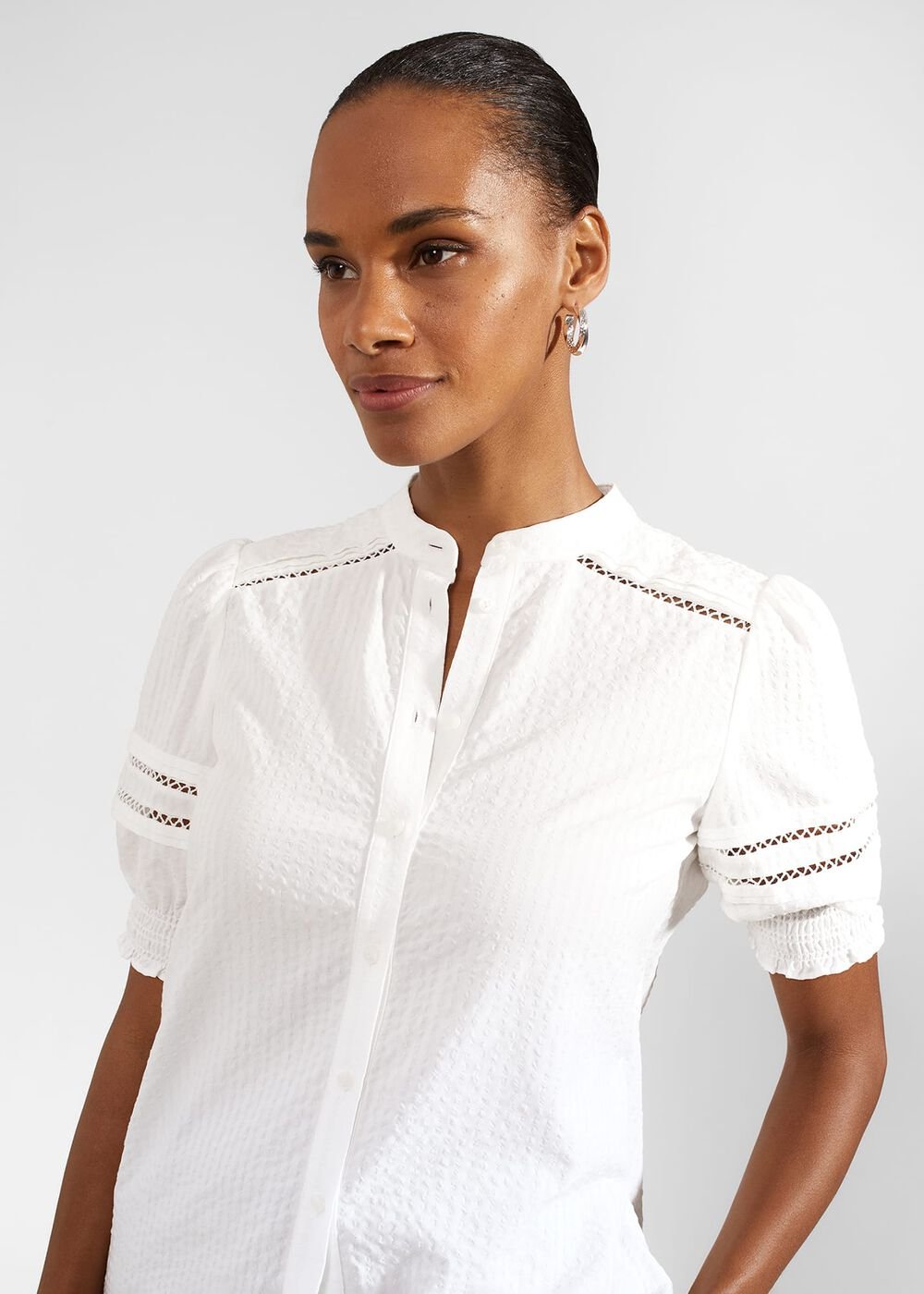 Alexandria Blouse, Ivory, hi-res