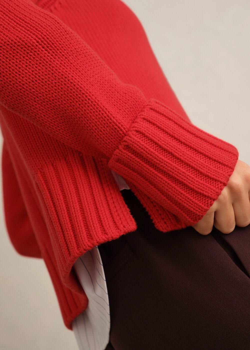 Sukey Cotton Jumper, Pepper Red, hi-res