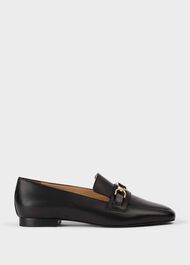 Alexia Hardware Flats, Black, hi-res
