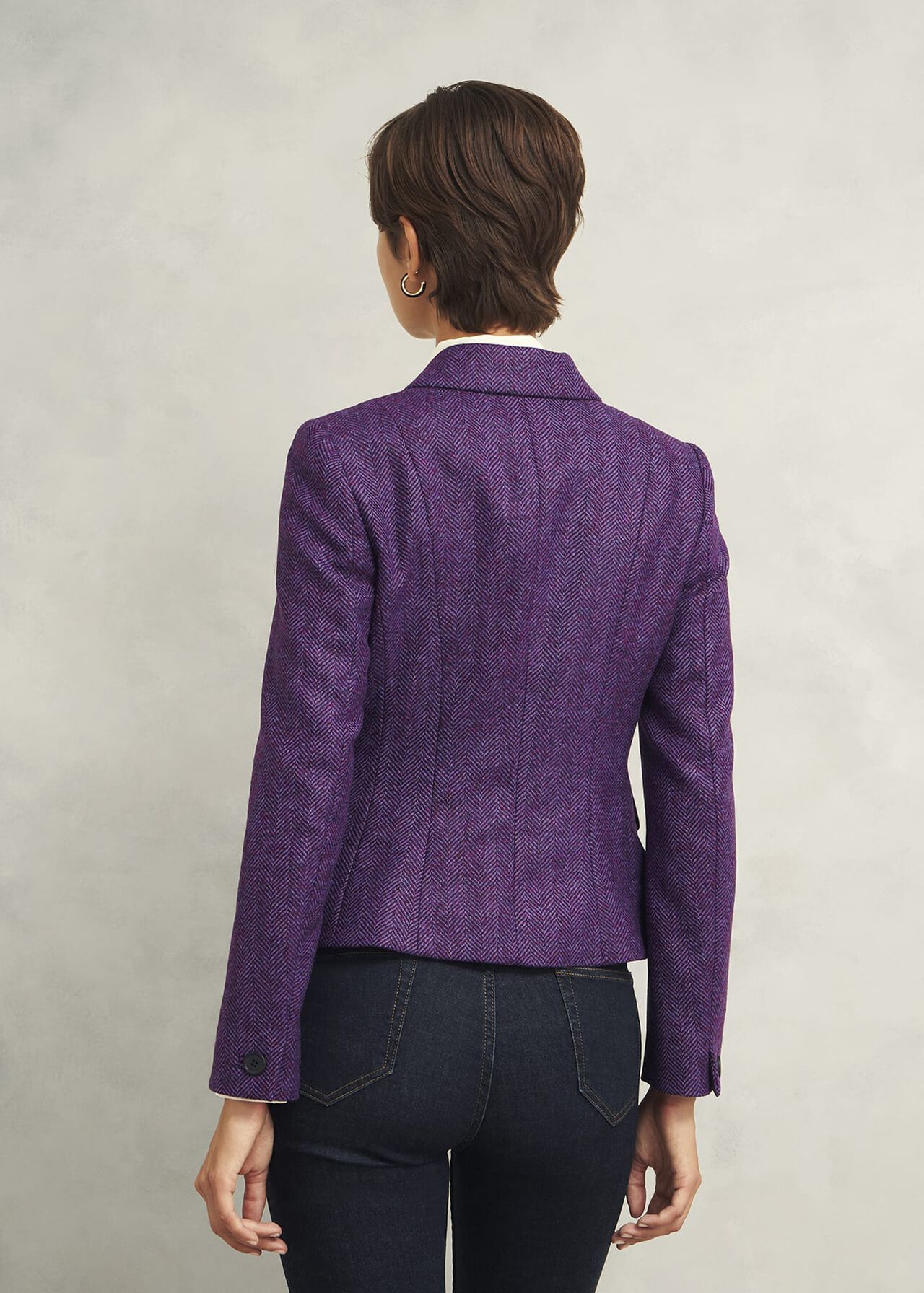 Daniella Wool Jacket, Purple Multi, hi-res