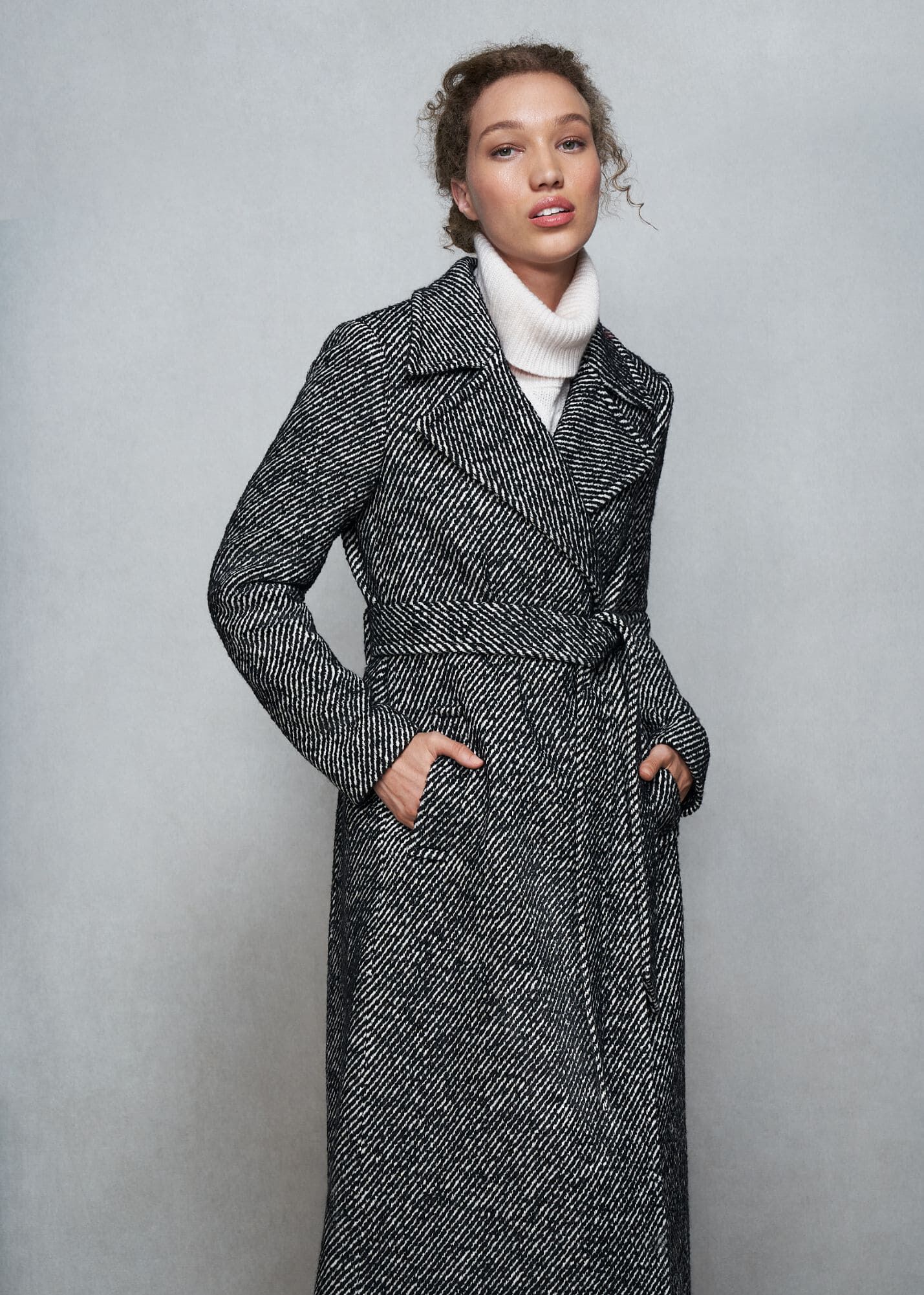 Hobbs shop wrap coat