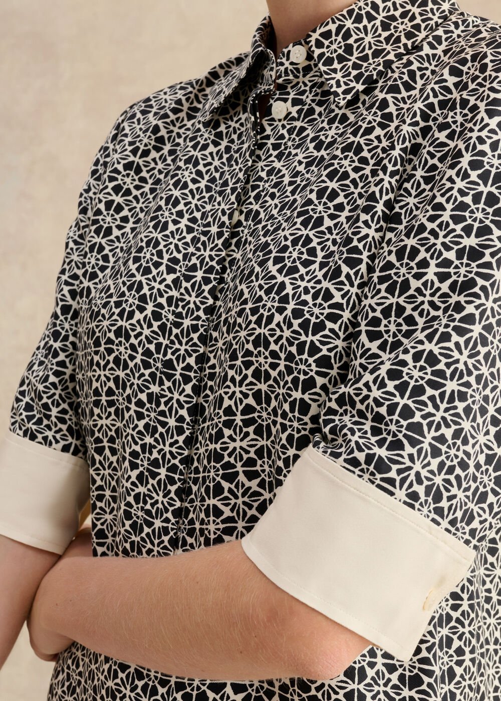 Marciella Dress, Navy Cream, hi-res