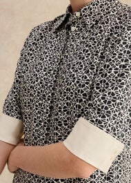 Marciella Dress, Navy Cream, hi-res