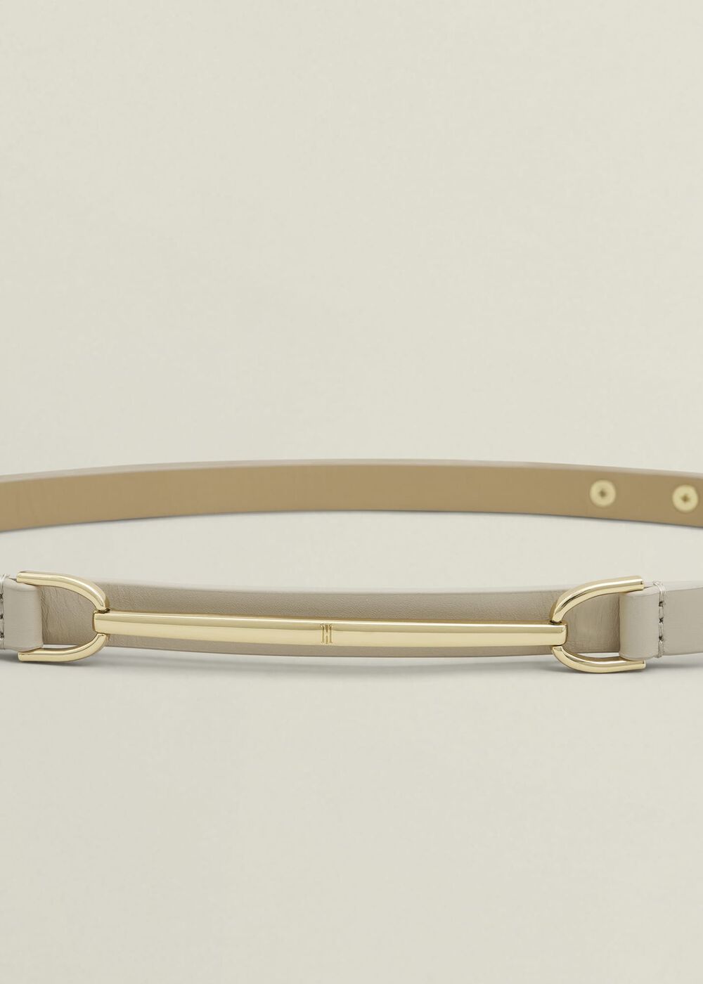 Daphne Leather Waist Belt, Light Beige, hi-res