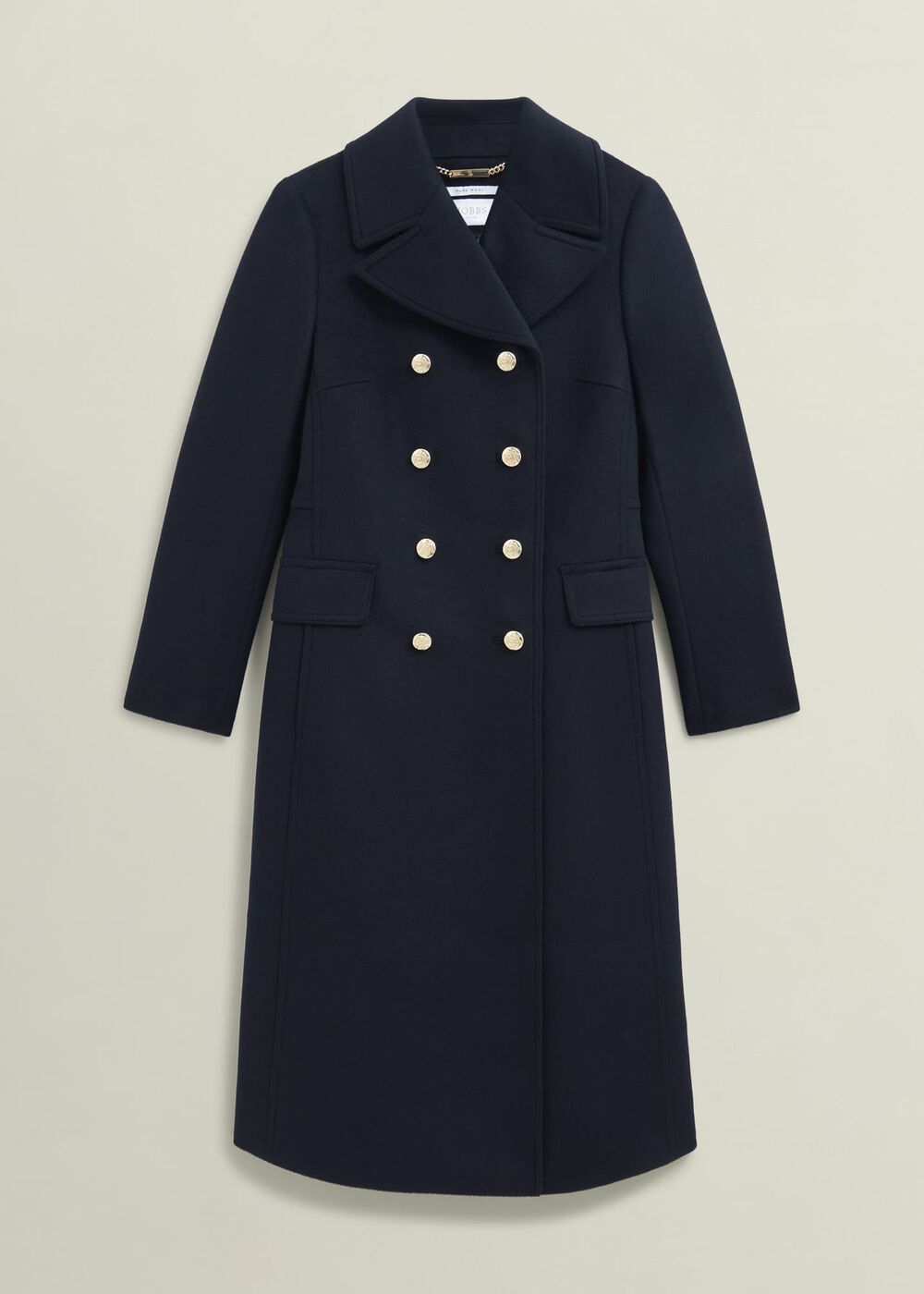 Larna Wool Coat, Navy, hi-res