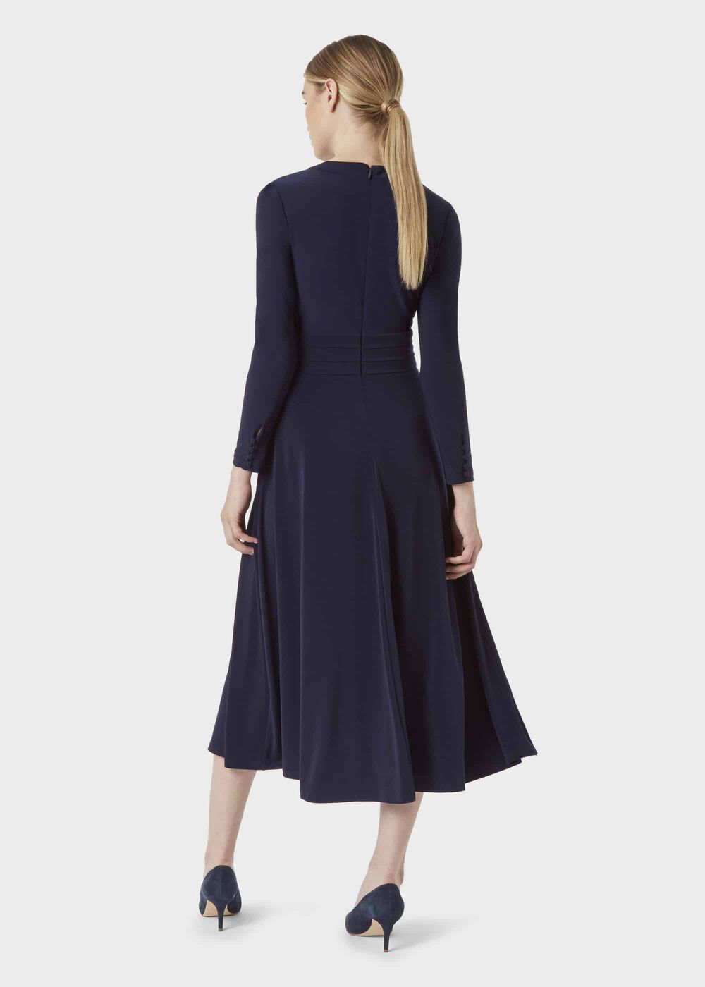 Suri Jersey Fit And Flare Dress, Midnight, hi-res