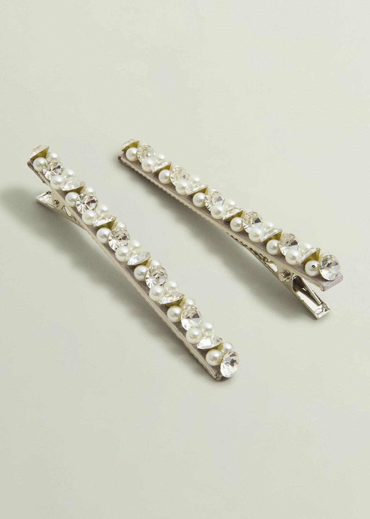 Antonia Jewelled Hair Clips, Smoke, hi-res