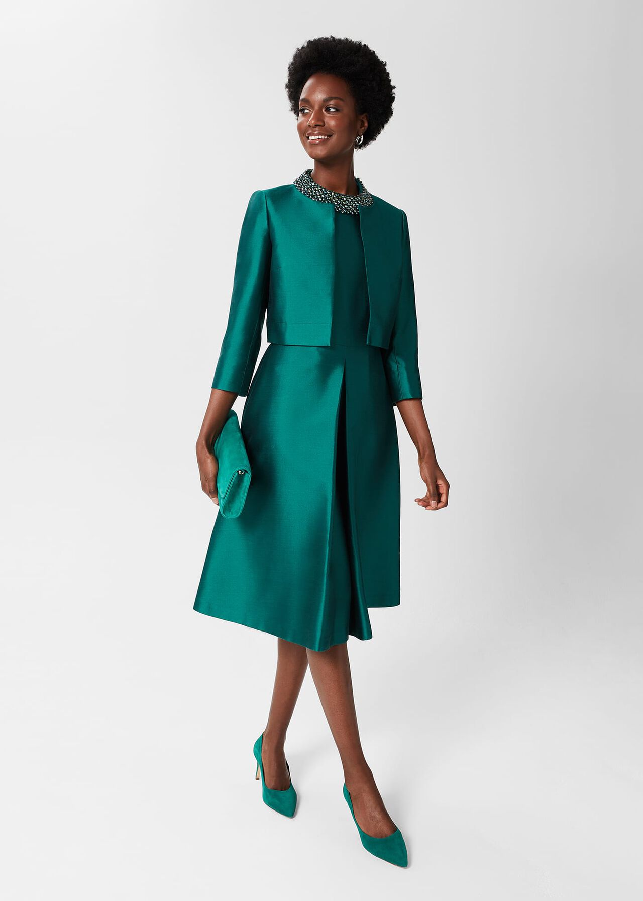 Adrienne Court Shoes, Jewel Green, hi-res