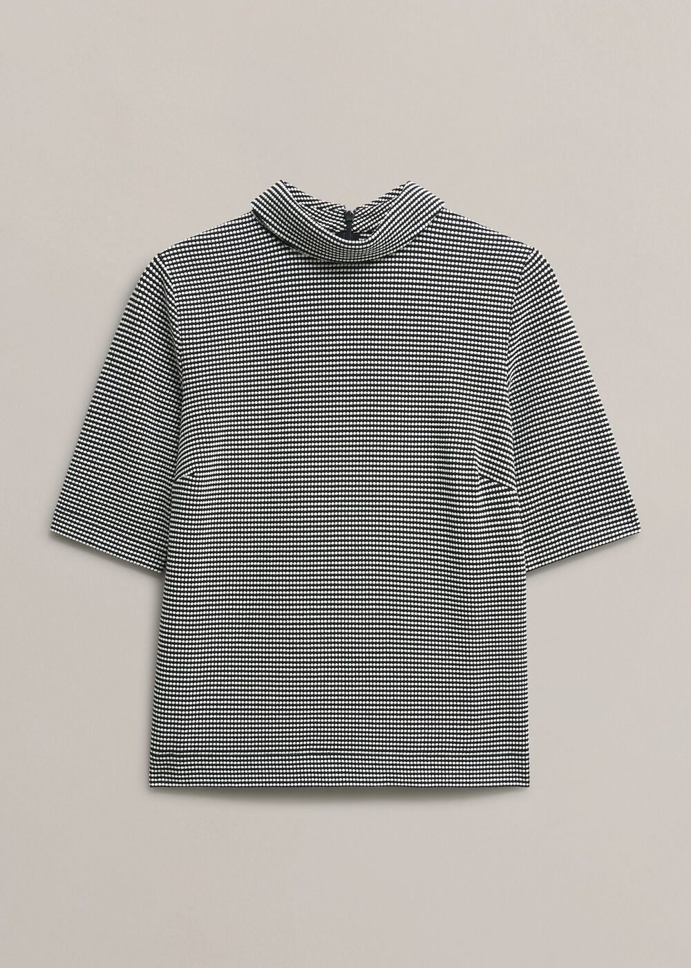 Tali Textured Top, Navy Ivory, hi-res