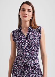 Petite Esme Dress, Navy Multi, hi-res