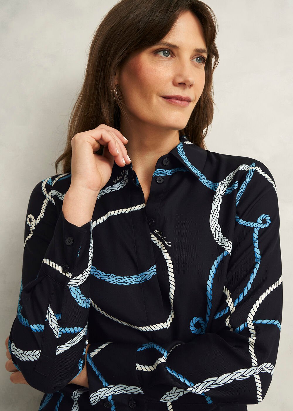 Raya Shirt, Navy Multi, hi-res