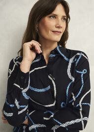 Raya Shirt, Navy Multi, hi-res