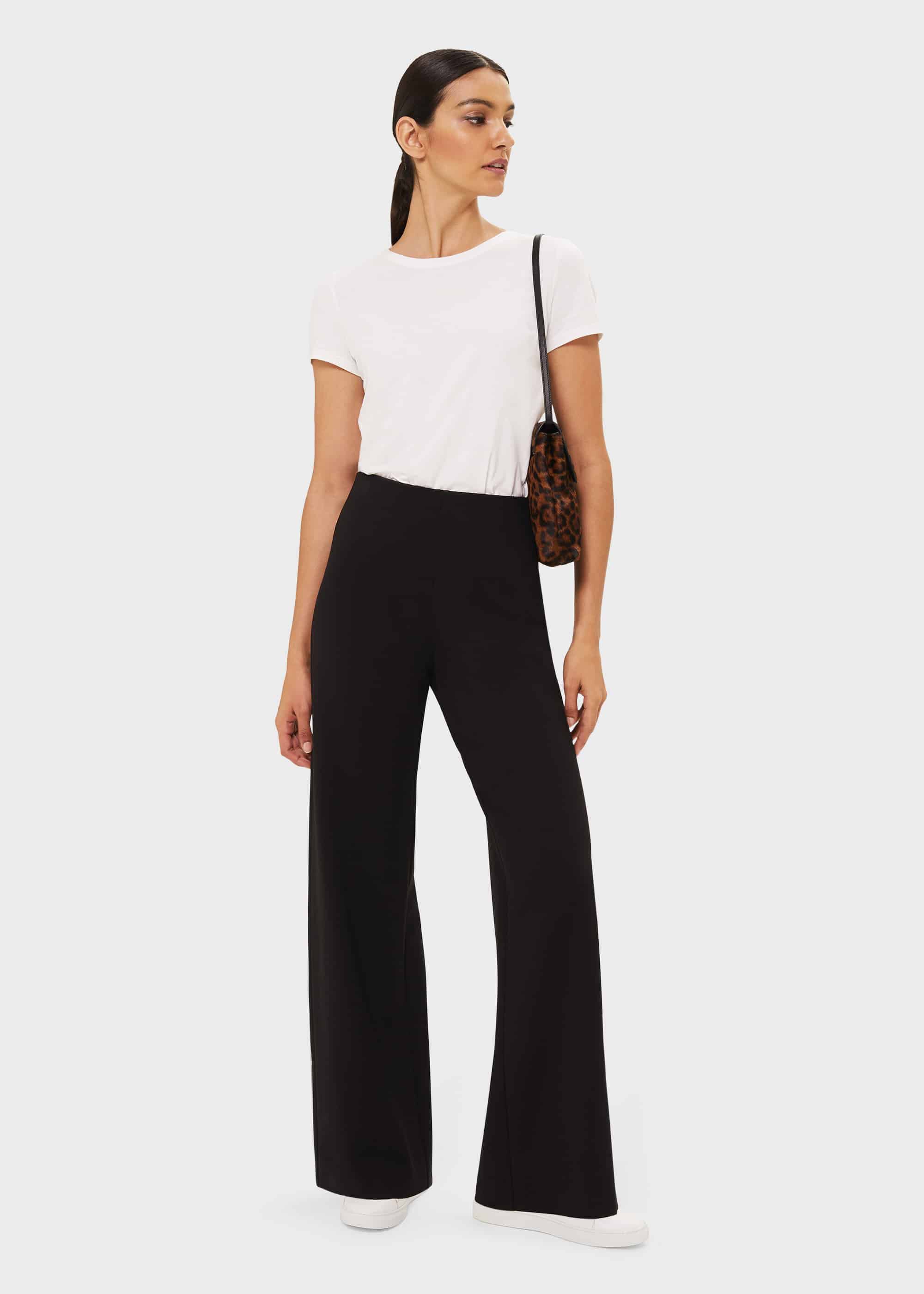 Wide leg jersey pants store
