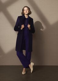 Taylor Wool Coat, Midnight Purple, hi-res