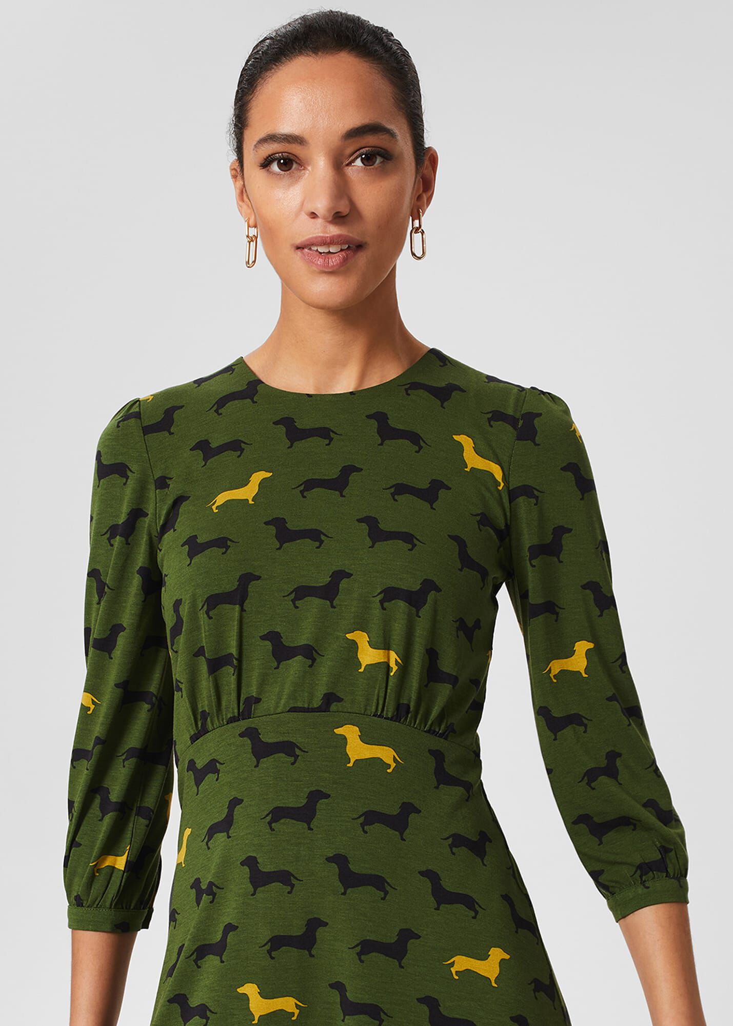 T-Tahari Geometric Chain Shirt Dress – Elie Tahari