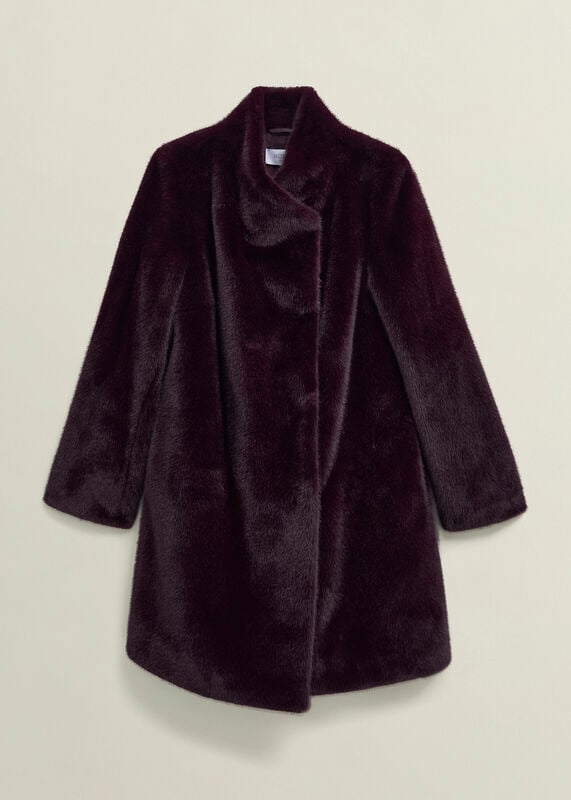 Petite Tarini Faux Fur Coat