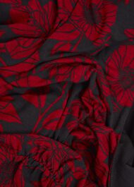 Julietta Jersey Dress, Black Red, hi-res