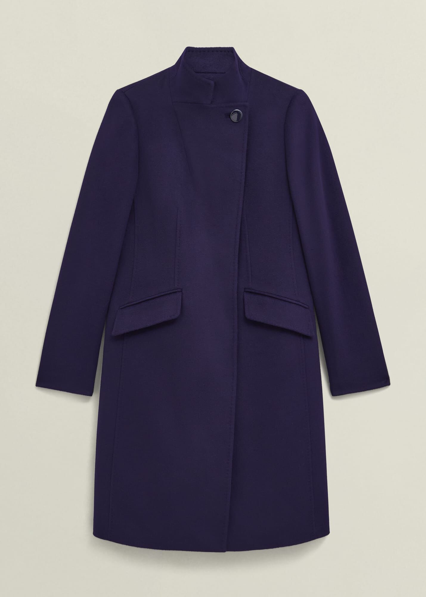 Purple Penny Merino Wool Crew Neck Knitted Sweater | Hobbs US |