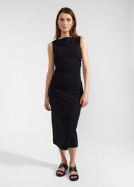 Iliana Jersey Dress, Navy, hi-res