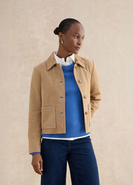 Montana Suede Jacket, Camel, hi-res