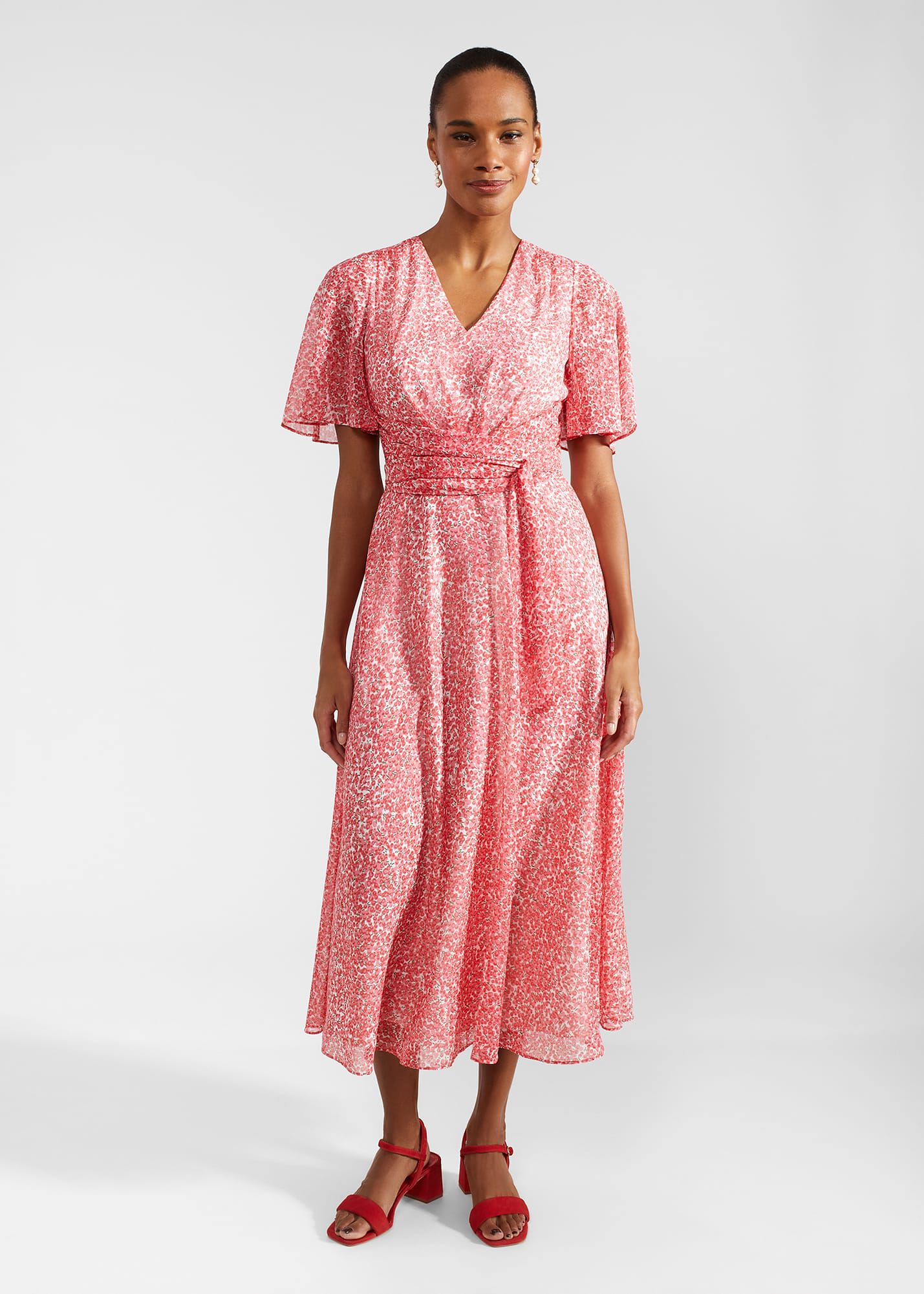 Hobbs wrap dress store
