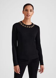 Alora Jumper With Wool, Black, hi-res