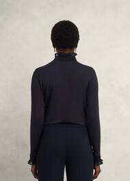 Sera Frill Top, Hobbs Navy, hi-res