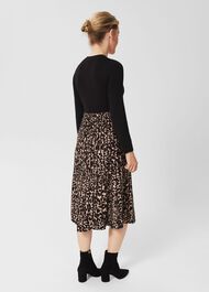 Petite Harlie Dress, Black Brown, hi-res