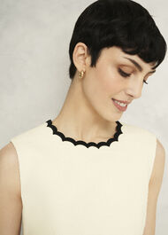 Laskett Boucle Mini Dress, Buttercream, hi-res