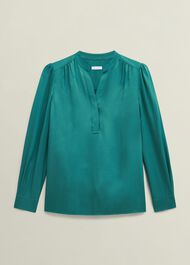 Jade Blouse, Deep Lake Green, hi-res