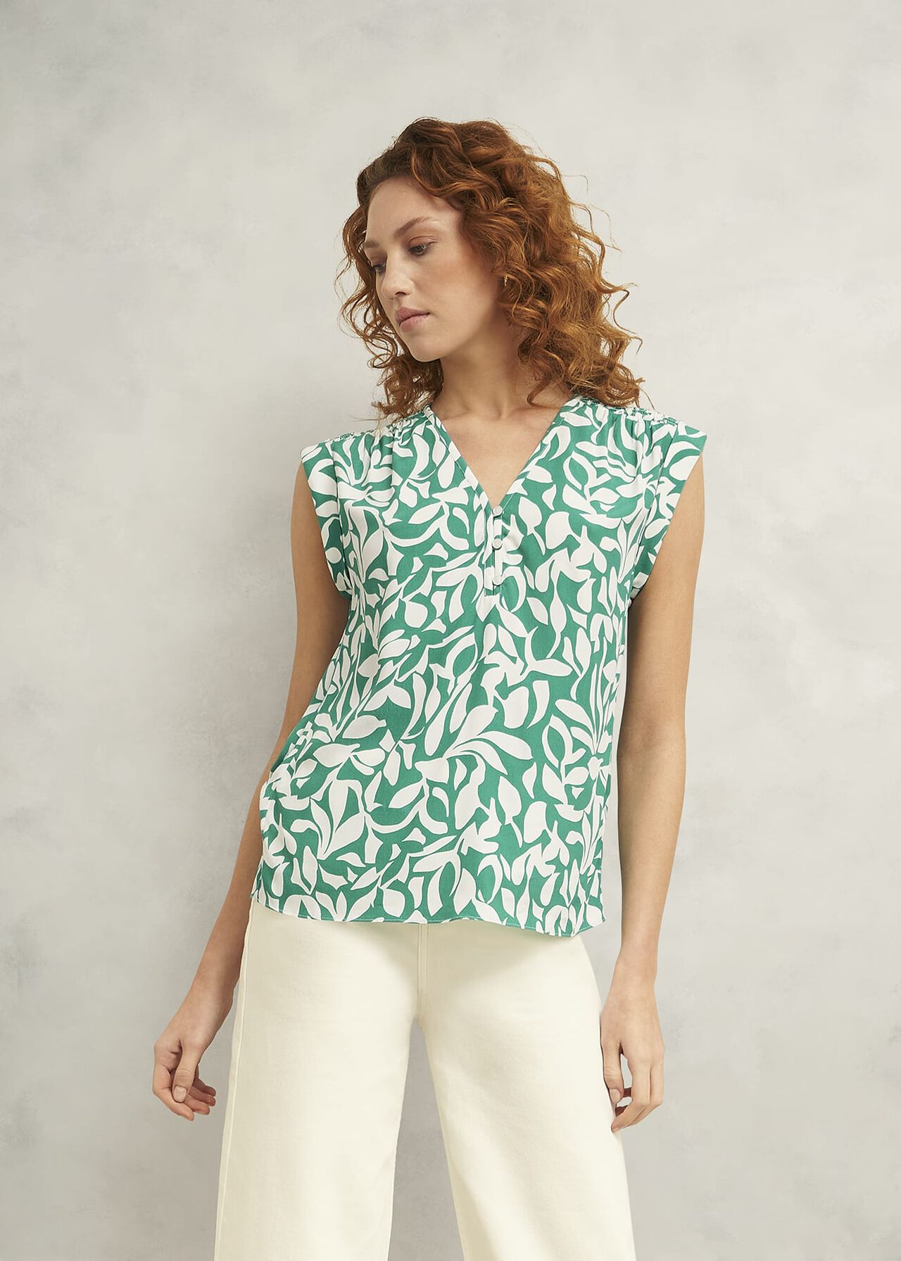 Teresa Top, Green Ivory, hi-res