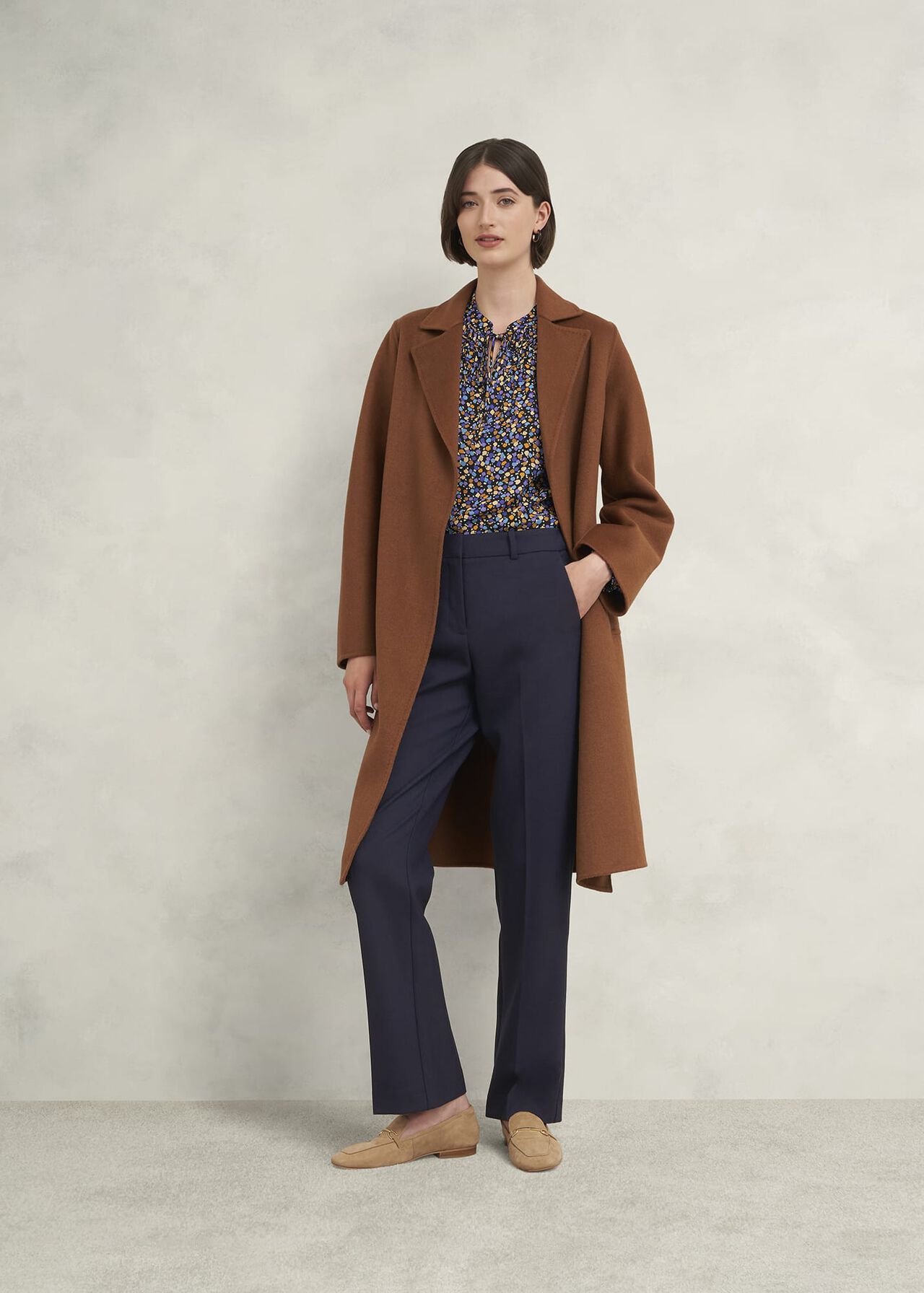 Petite Gerrie Trousers, Navy, hi-res
