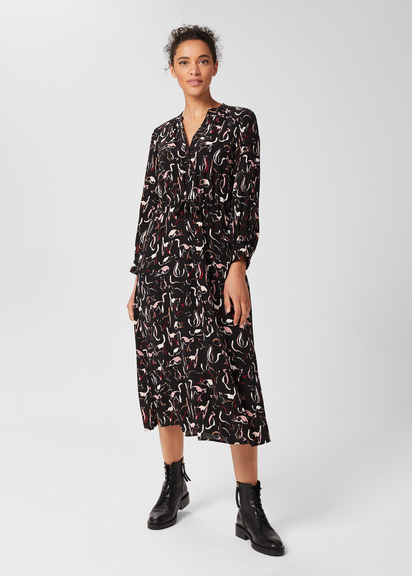 Hobbs leopard top print boots