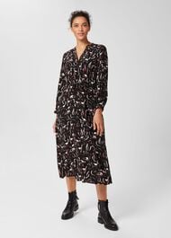 Teagan Midi Dress, Black Multi, hi-res